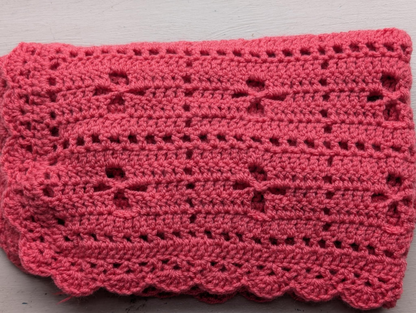 Vintage Style Crochet Baby Blanket