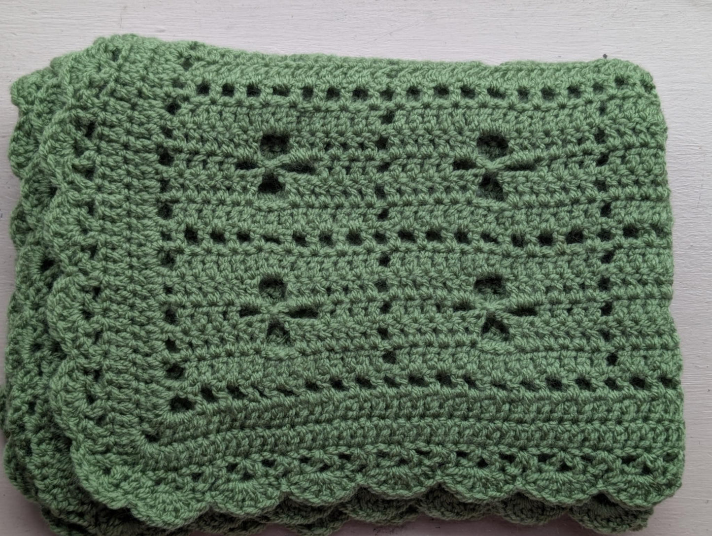 Vintage Style Crochet Baby Blanket