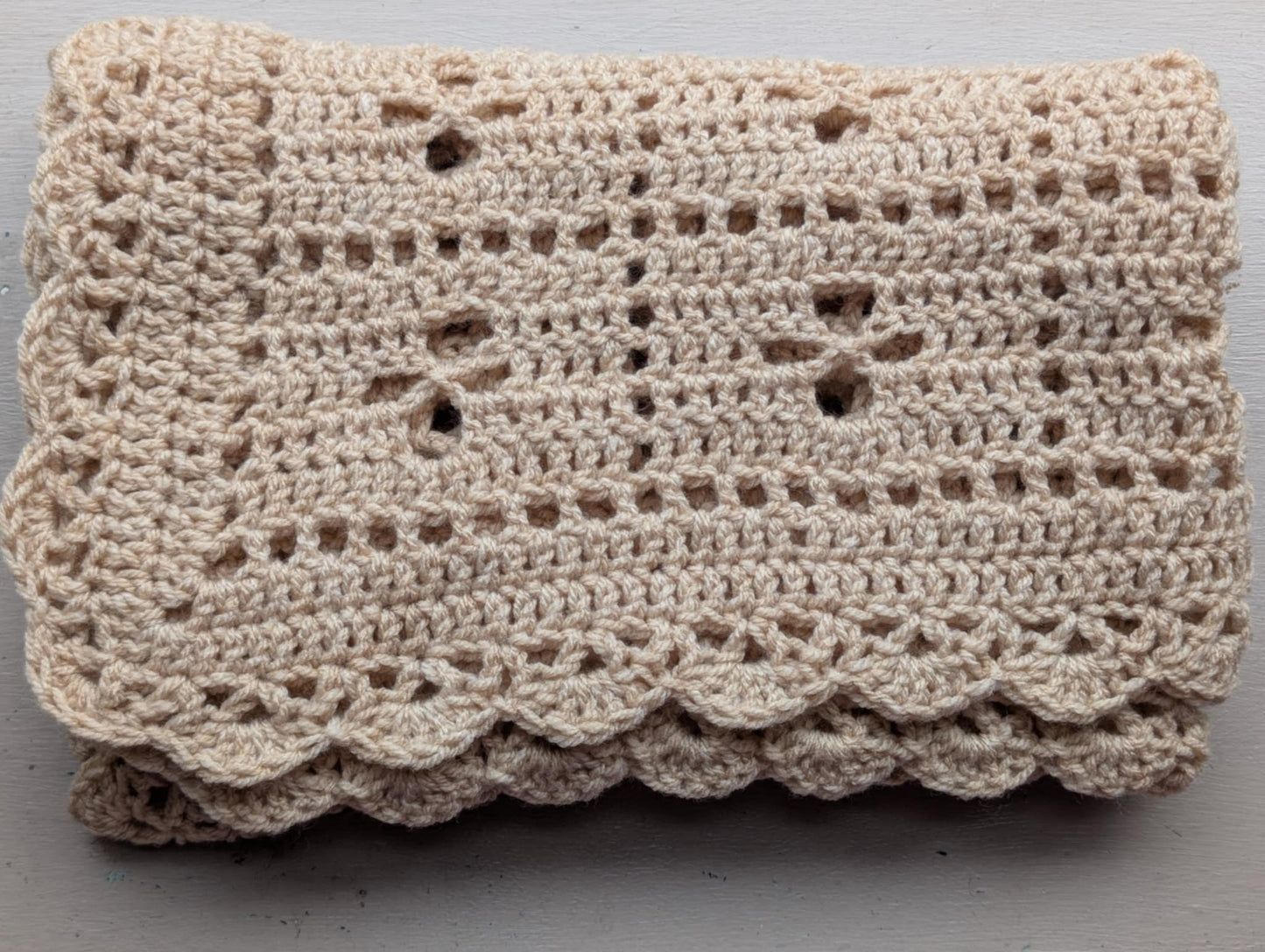 Vintage Style Crochet Baby Blanket