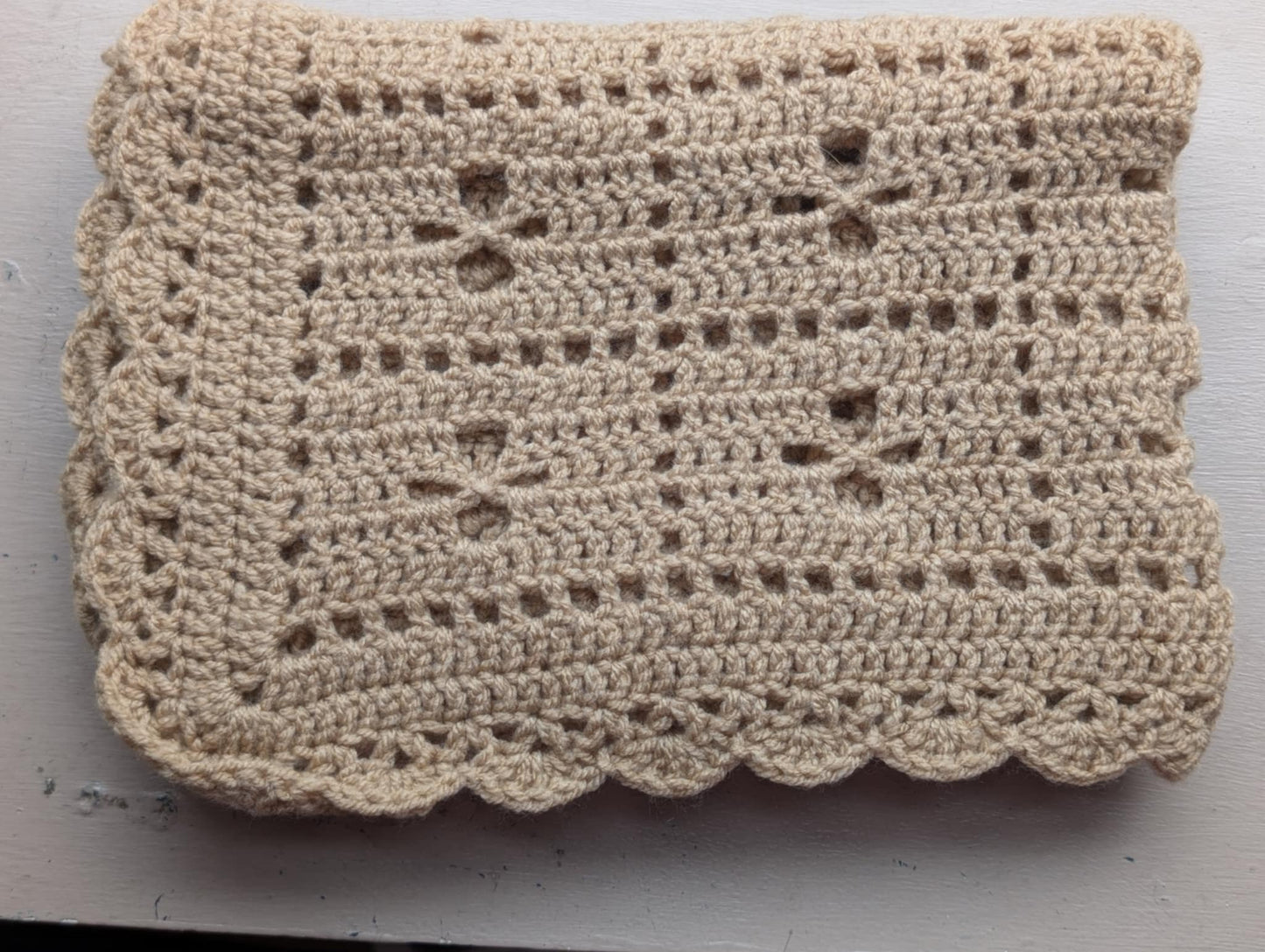 Vintage Style Crochet Baby Blanket