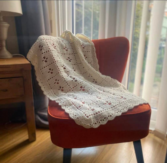 Vintage Style Crochet Baby Blanket