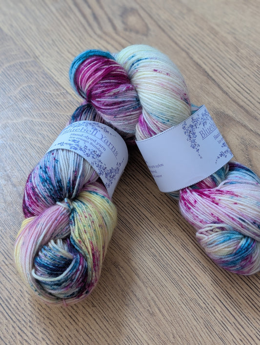 Bluebell Yarns Hand-dyed yarn 25%nylon