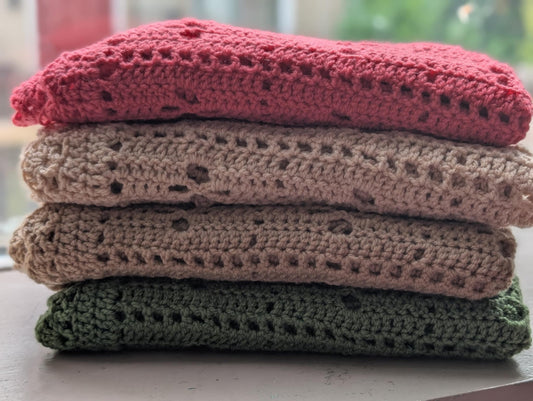 Vintage Style Crochet Baby Blanket